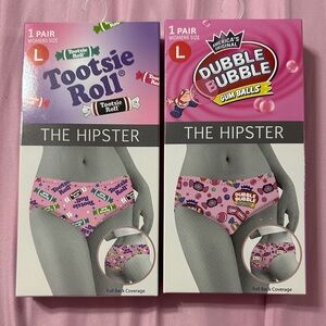 Tootsie Roll & Dubble Bubble Women's Hipster Panties - Pink